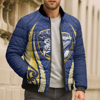 Bay of Plenty 2026 Rugby Custom Bomber Puffer Jacket NZ Maori Silver Fern LT14 - Polynesian Pride