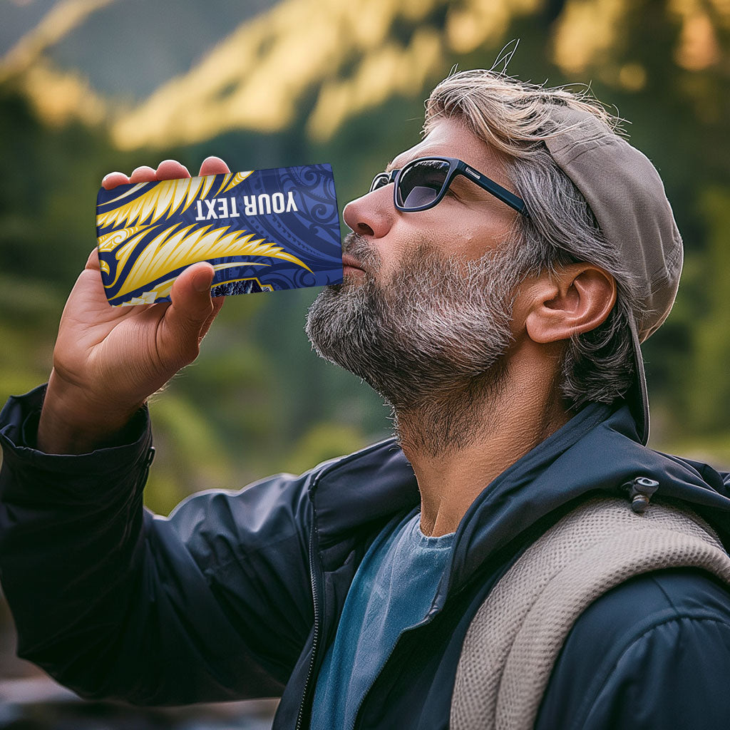 Bay of Plenty 2026 Rugby Custom 4 in 1 Can Cooler Tumbler NZ Maori Silver Fern
