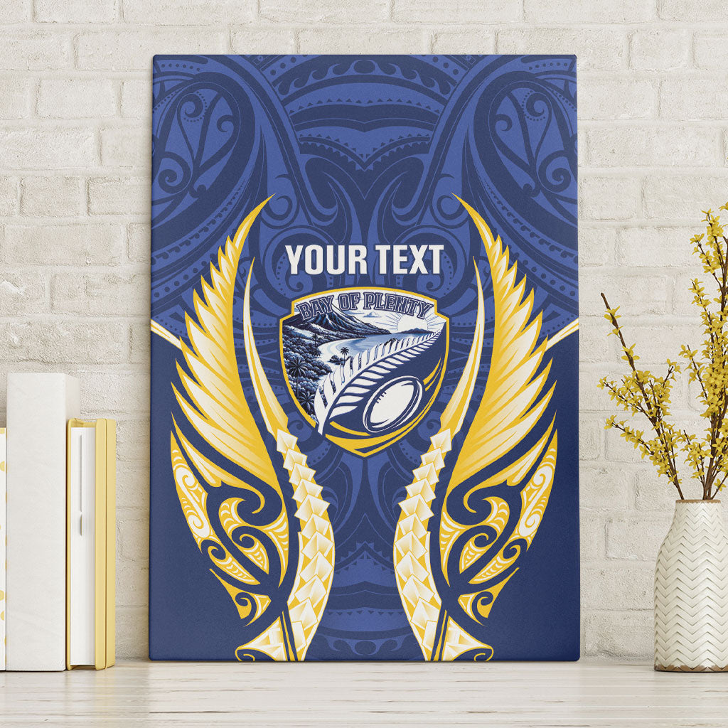 Bay of Plenty 2026 Rugby Custom Canvas Wall Art NZ Maori Silver Fern LT14 Without Frame Blue - Polynesian Pride