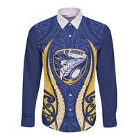 Bay of Plenty 2026 Rugby Custom Long Sleeve Button Shirt NZ Maori Silver Fern