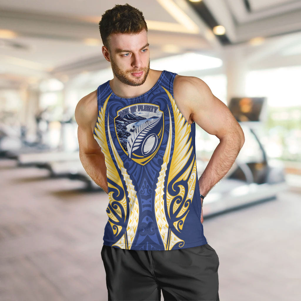 Bay of Plenty 2026 Rugby Custom Men Tank Top NZ Maori Silver Fern