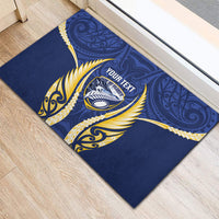 Bay of Plenty 2026 Rugby Custom Rubber Doormat NZ Maori Silver Fern LT14 - Polynesian Pride