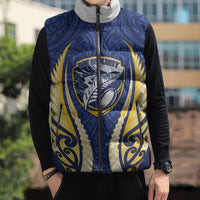 Bay of Plenty 2026 Rugby Custom Sleeveless Puffer Jacket NZ Maori Silver Fern