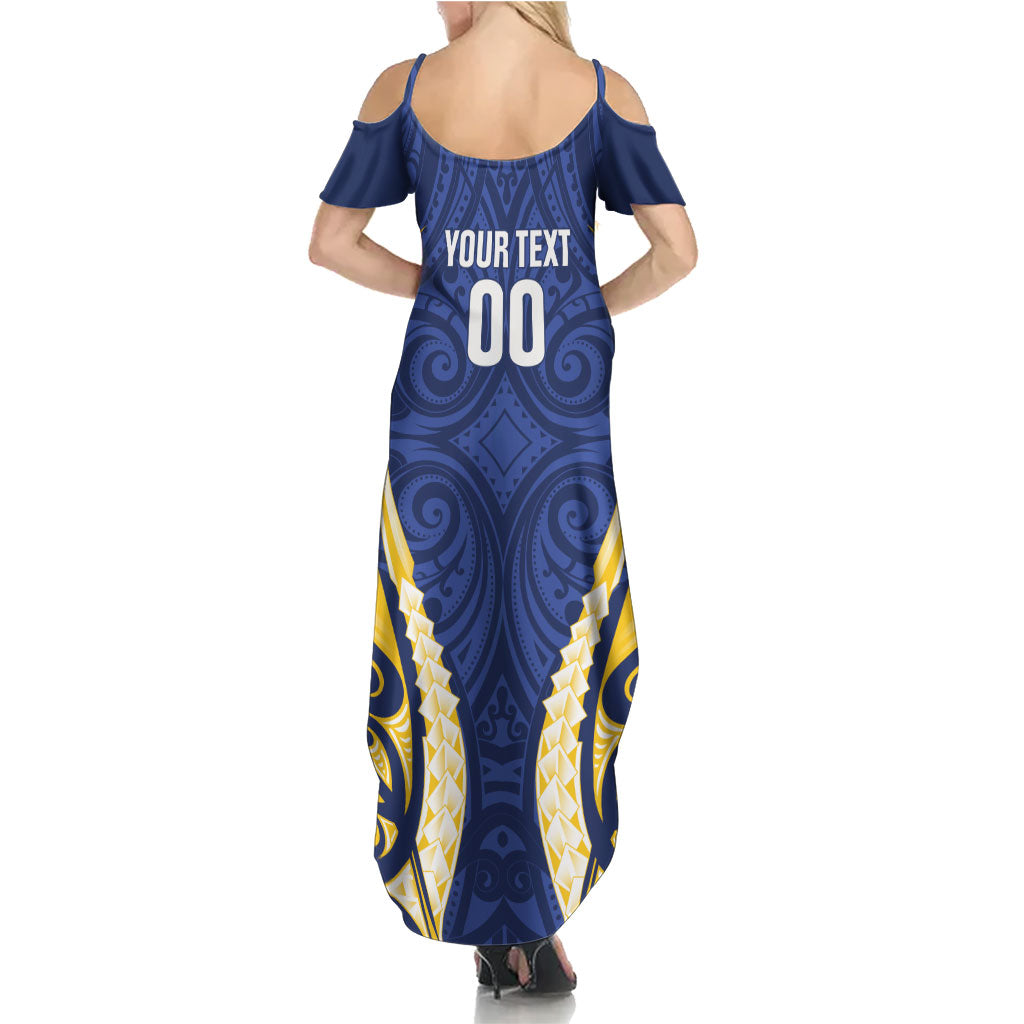 Bay of Plenty 2026 Rugby Custom Summer Maxi Dress NZ Maori Silver Fern