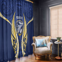 Bay of Plenty 2026 Rugby Custom Window Curtain NZ Maori Silver Fern LT14 - Polynesian Pride