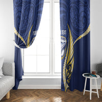 Bay of Plenty 2026 Rugby Custom Window Curtain NZ Maori Silver Fern LT14 - Polynesian Pride
