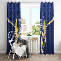 Bay of Plenty 2026 Rugby Custom Window Curtain NZ Maori Silver Fern LT14 - Polynesian Pride