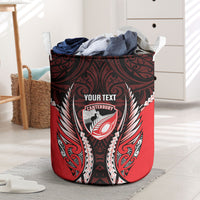 Canterbury 2026 Rugby Custom Laundry Basket NZ Maori Silver Fern LT14 Red - Polynesian Pride