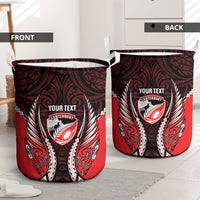 Canterbury 2026 Rugby Custom Laundry Basket NZ Maori Silver Fern LT14 - Polynesian Pride