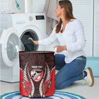 Canterbury 2026 Rugby Custom Laundry Basket NZ Maori Silver Fern LT14 - Polynesian Pride
