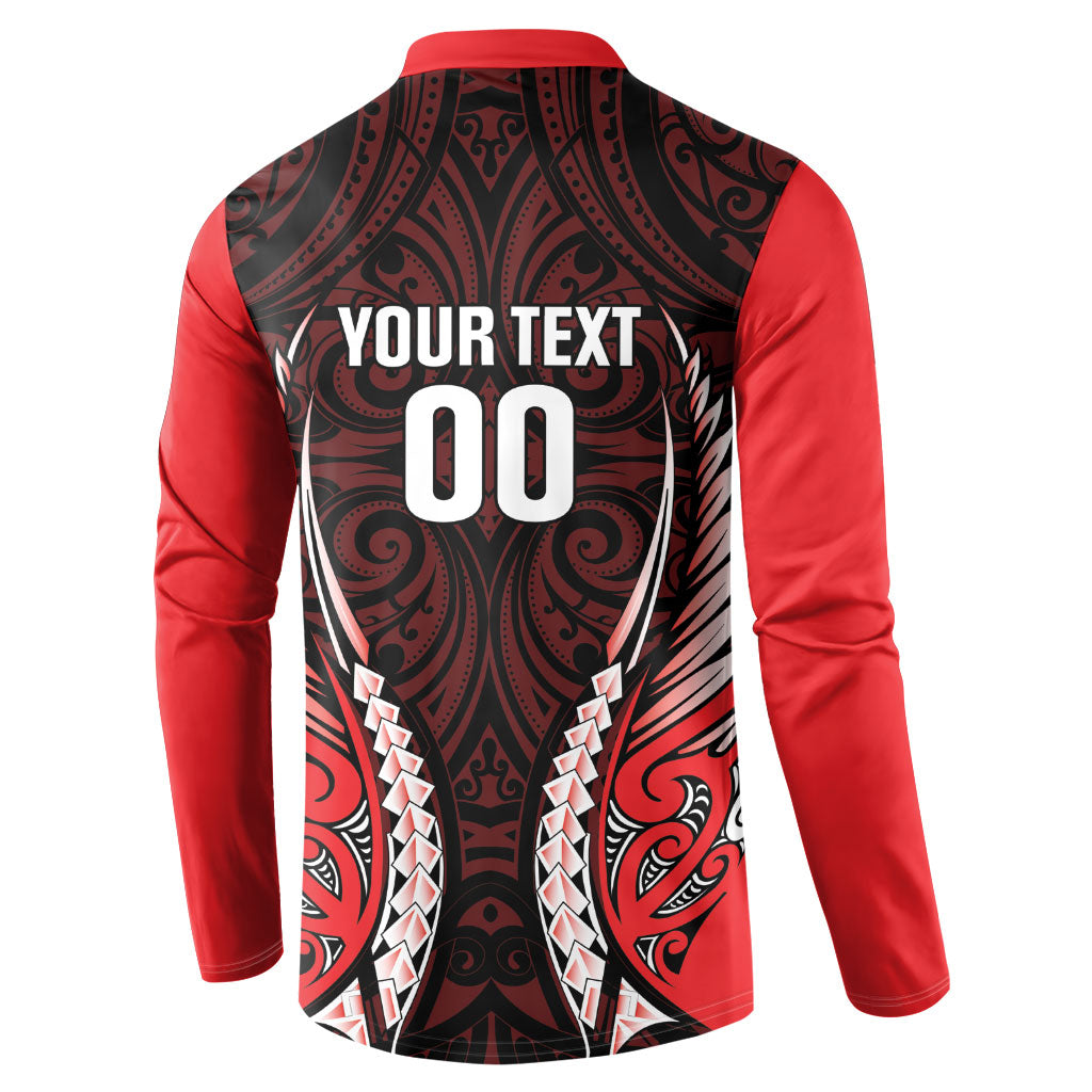 Canterbury 2026 Rugby Custom Button Sweatshirt NZ Maori Silver Fern