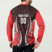 Canterbury 2026 Rugby Custom Button Sweatshirt NZ Maori Silver Fern