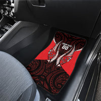 Canterbury 2026 Rugby Custom Car Mats NZ Maori Silver Fern
