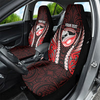 Canterbury 2026 Rugby Custom Car Seat Cover NZ Maori Silver Fern LT14 - Polynesian Pride