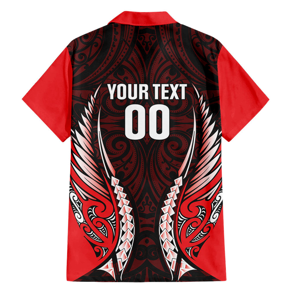 Canterbury 2026 Rugby Custom Family Matching Off Shoulder Short Dress and Hawaiian Shirt NZ Maori Silver Fern