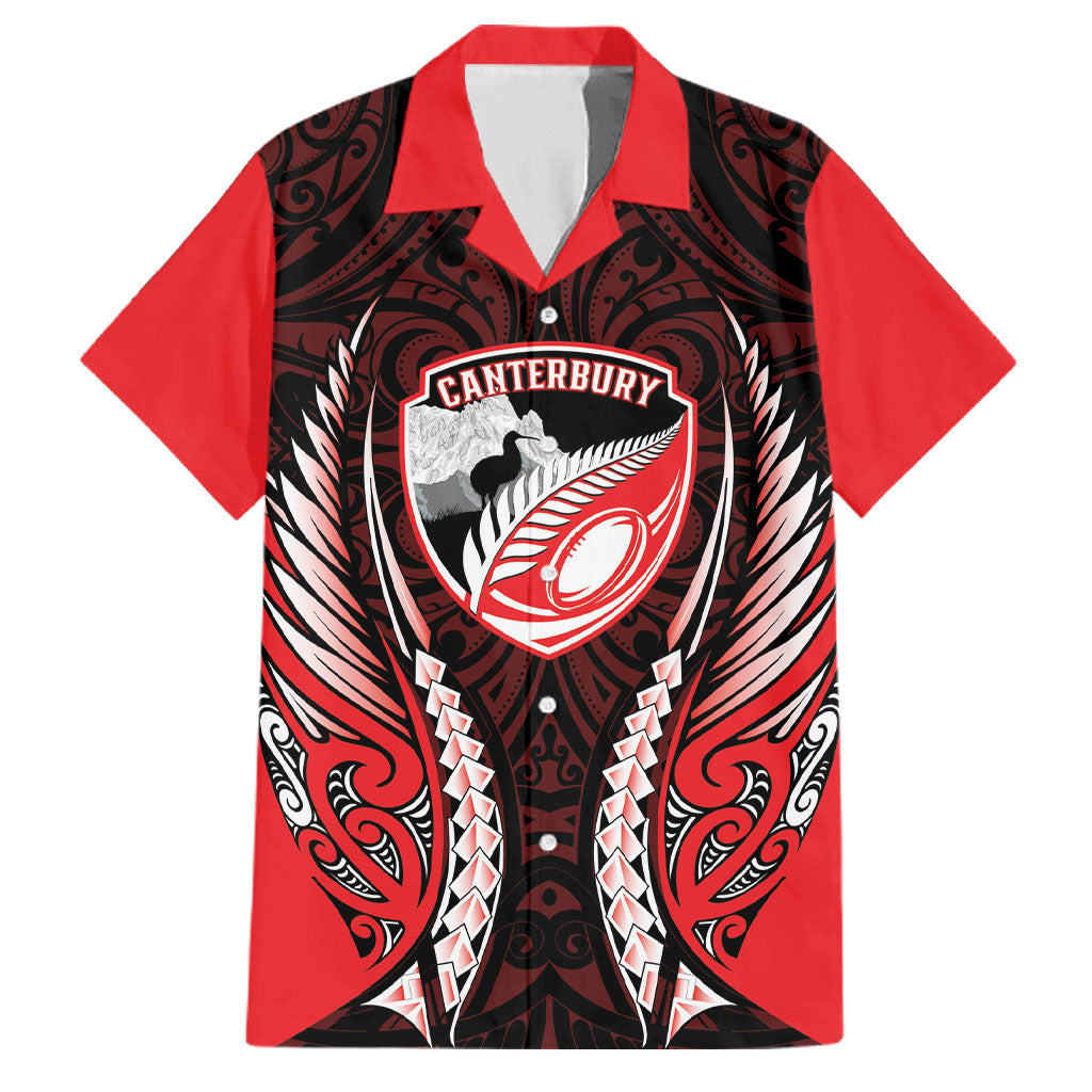 Canterbury 2026 Rugby Custom Family Matching Tank Maxi Dress and Hawaiian Shirt NZ Maori Silver Fern