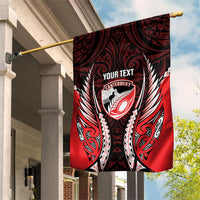 Canterbury 2026 Rugby Custom Garden Flag NZ Maori Silver Fern