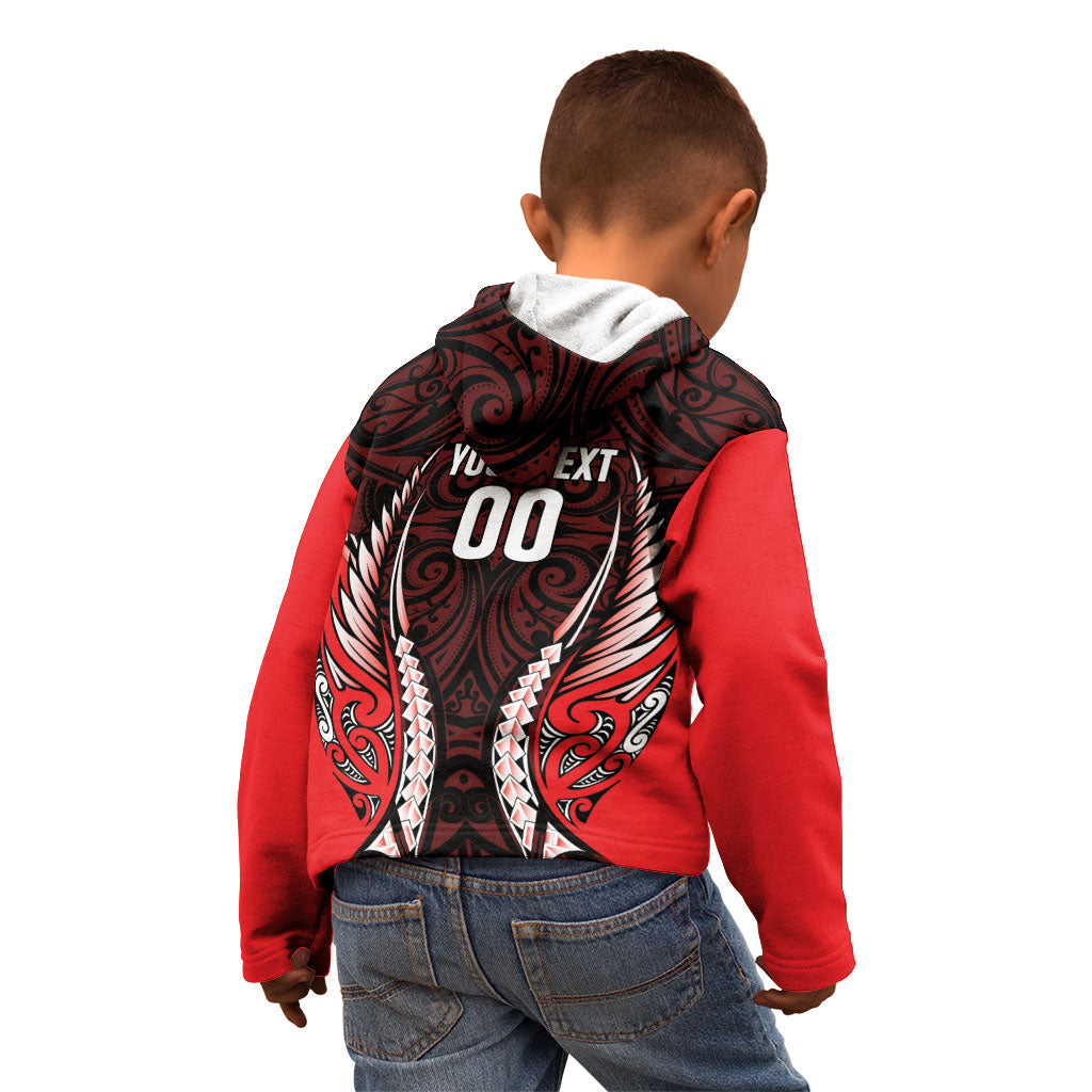 Canterbury 2026 Rugby Custom Kid Hoodie NZ Maori Silver Fern