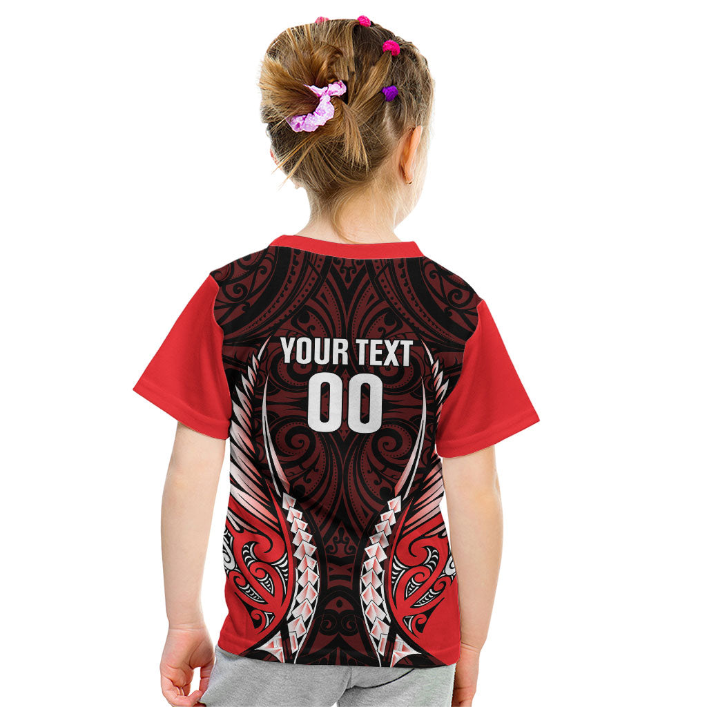 Canterbury 2026 Rugby Custom Kid T Shirt NZ Maori Silver Fern