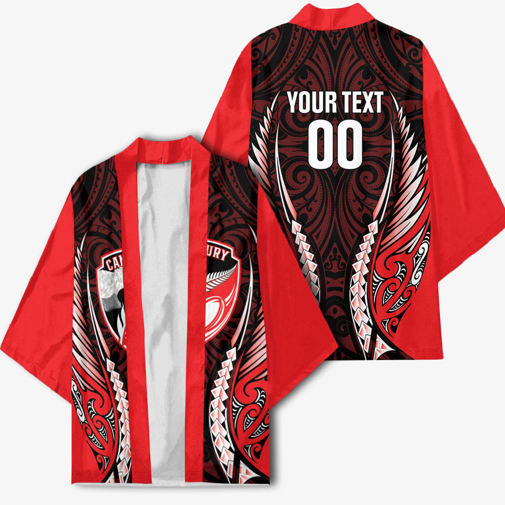 Canterbury 2026 Rugby Custom Kimono NZ Maori Silver Fern LT14 - Polynesian Pride