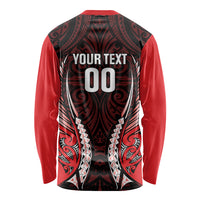 Canterbury 2026 Rugby Custom Long Sleeve Shirt NZ Maori Silver Fern