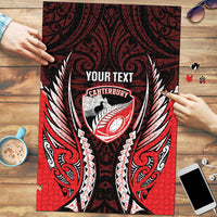 Canterbury 2026 Rugby Custom Puzzle NZ Maori Silver Fern