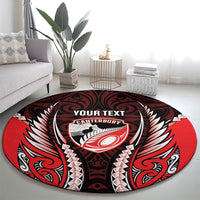 Canterbury 2026 Rugby Custom Round Carpet NZ Maori Silver Fern LT14 - Polynesian Pride