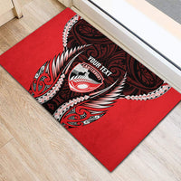 Canterbury 2026 Rugby Custom Rubber Doormat NZ Maori Silver Fern