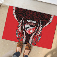 Canterbury 2026 Rugby Custom Rubber Doormat NZ Maori Silver Fern