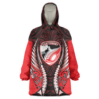 Canterbury 2026 Rugby Custom Wearable Blanket Hoodie NZ Maori Silver Fern