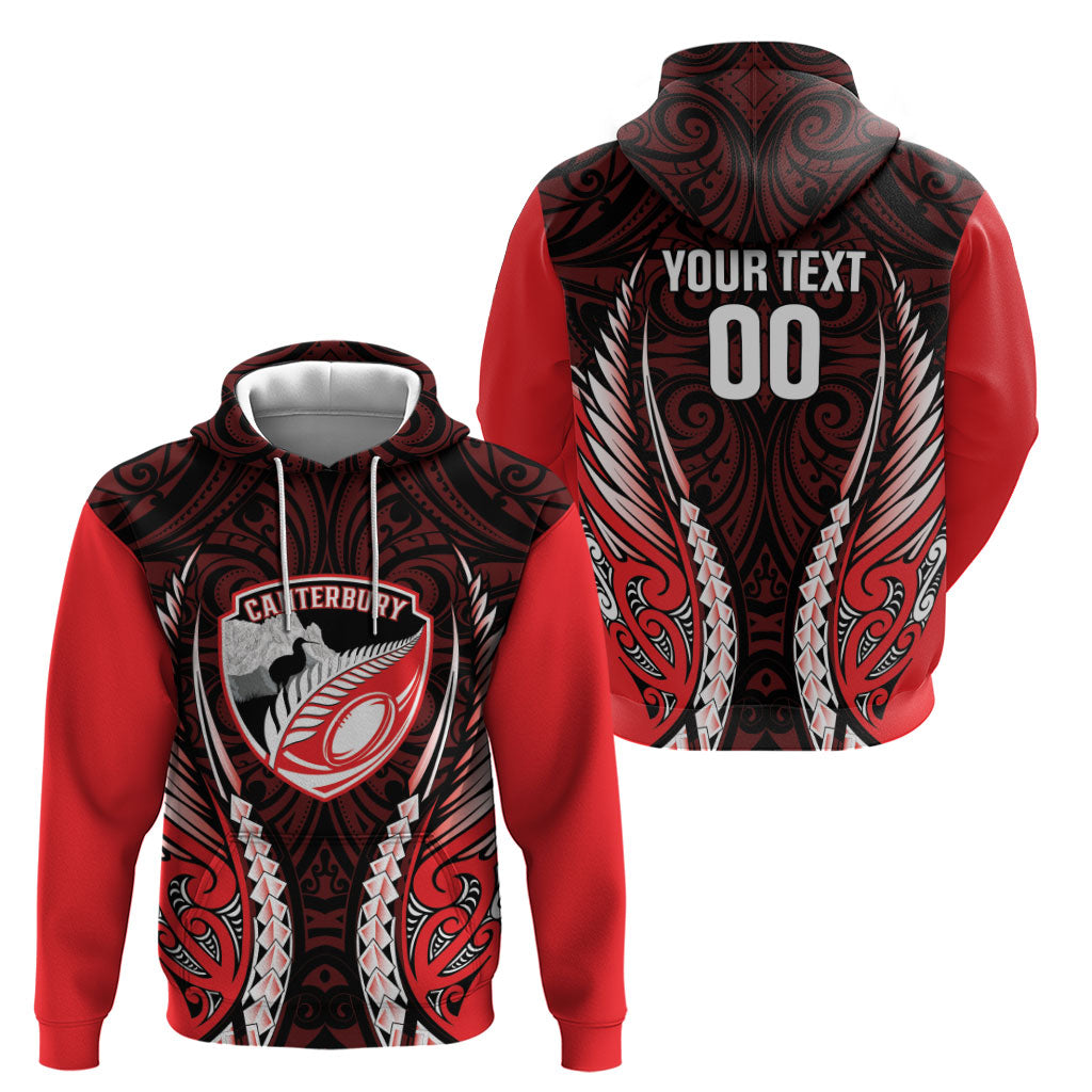 Canterbury 2026 Rugby Custom Zip Hoodie NZ Maori Silver Fern