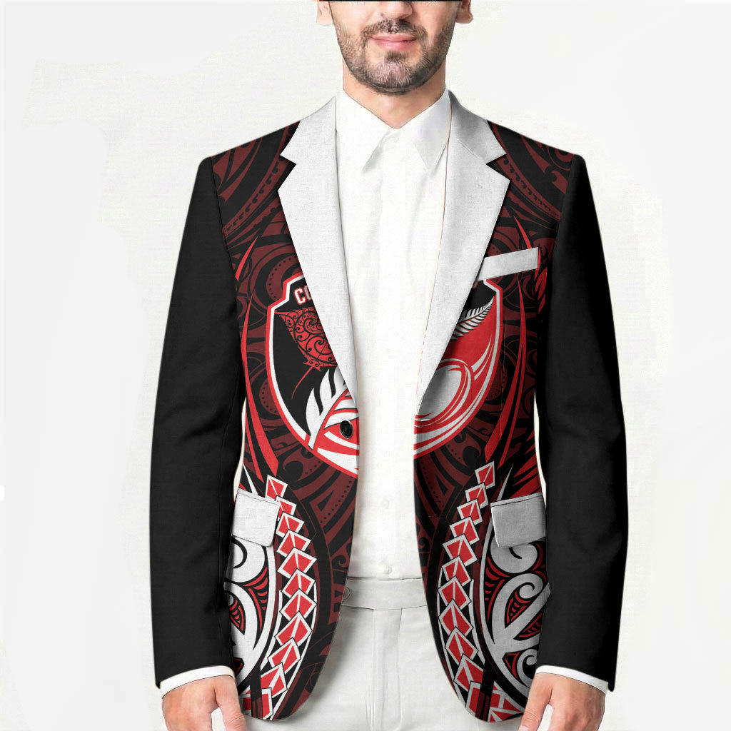 Counties Manukau 2026 Rugby Custom Blazer NZ Maori Silver Fern LT14 - Polynesian Pride