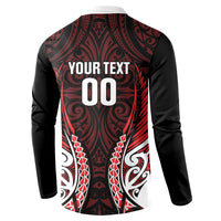 Counties Manukau 2026 Rugby Custom Button Sweatshirt NZ Maori Silver Fern LT14 - Polynesian Pride