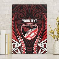 Counties Manukau 2026 Rugby Custom Canvas Wall Art NZ Maori Silver Fern