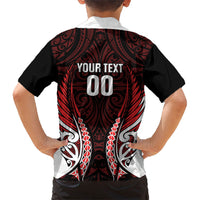 Counties Manukau 2026 Rugby Custom Family Matching Long Sleeve Bodycon Dress and Hawaiian Shirt NZ Maori Silver Fern