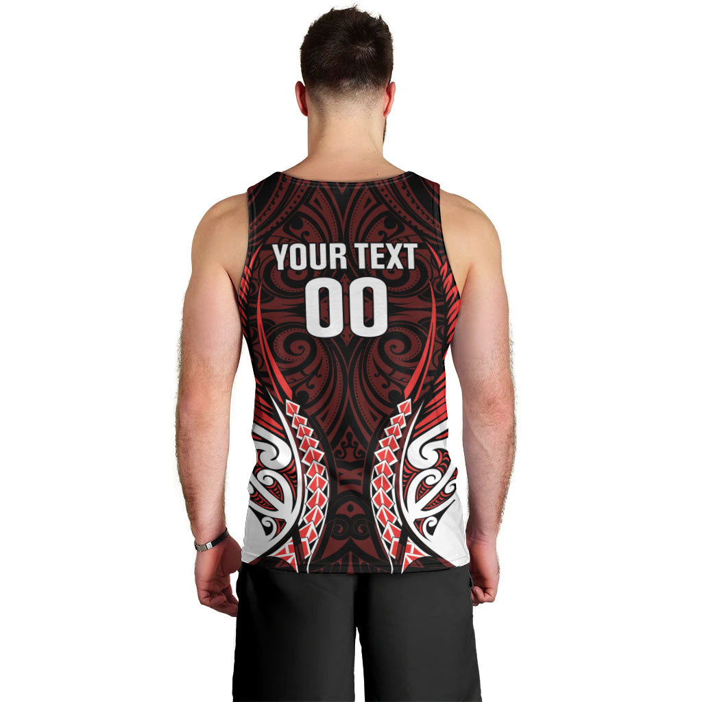 Counties Manukau 2026 Rugby Custom Men Tank Top NZ Maori Silver Fern LT14 - Polynesian Pride