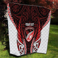 Counties Manukau 2026 Rugby Custom Quilt NZ Maori Silver Fern