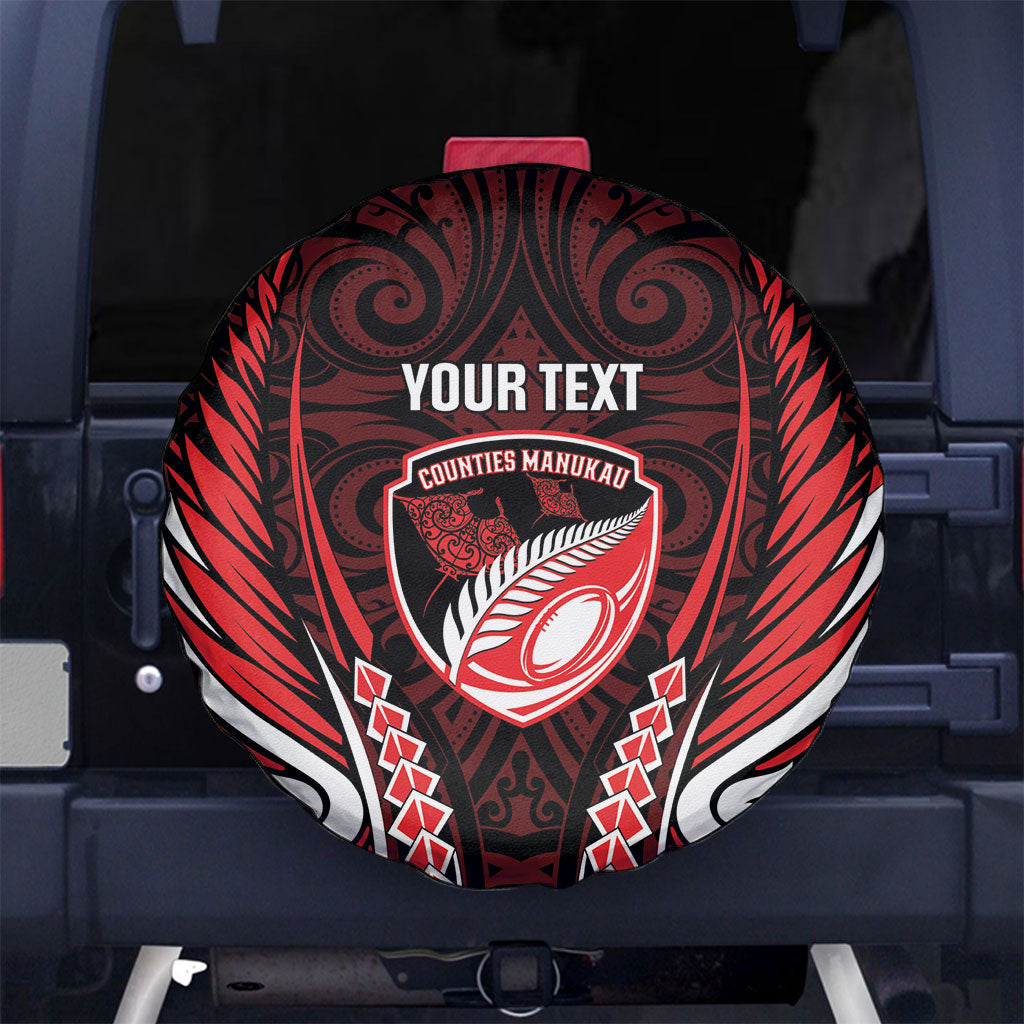 Counties Manukau 2026 Rugby Custom Spare Tire Cover NZ Maori Silver Fern