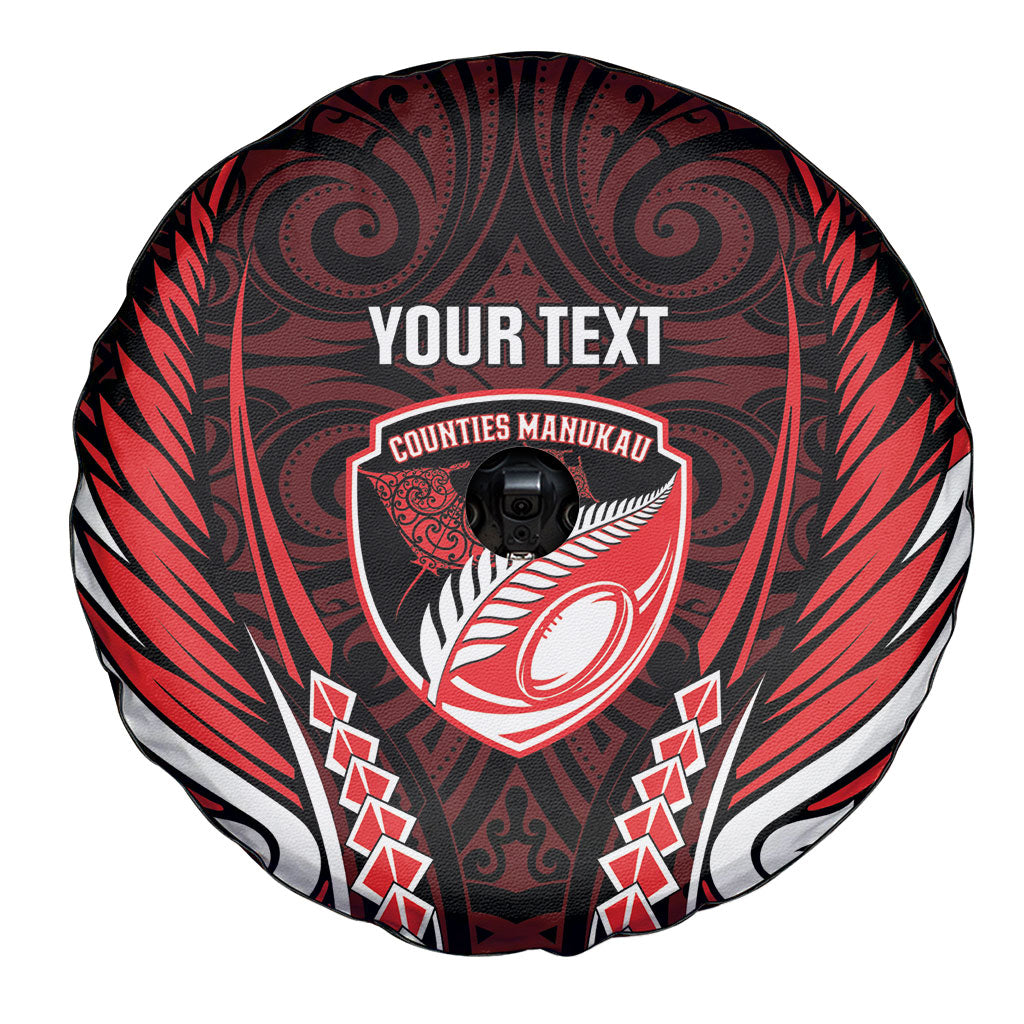 Counties Manukau 2026 Rugby Custom Spare Tire Cover NZ Maori Silver Fern