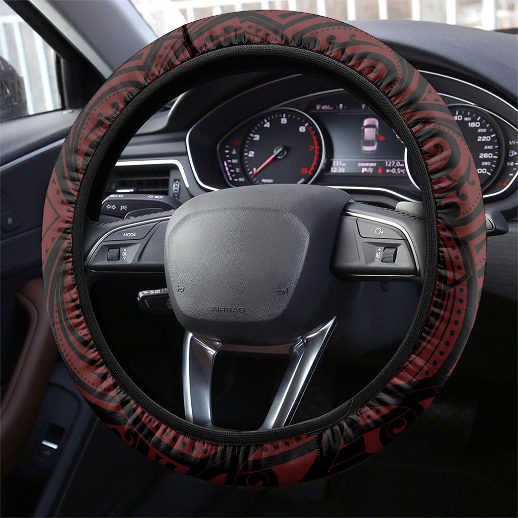 Counties Manukau 2026 Rugby Custom Steering Wheel Cover NZ Maori Silver Fern