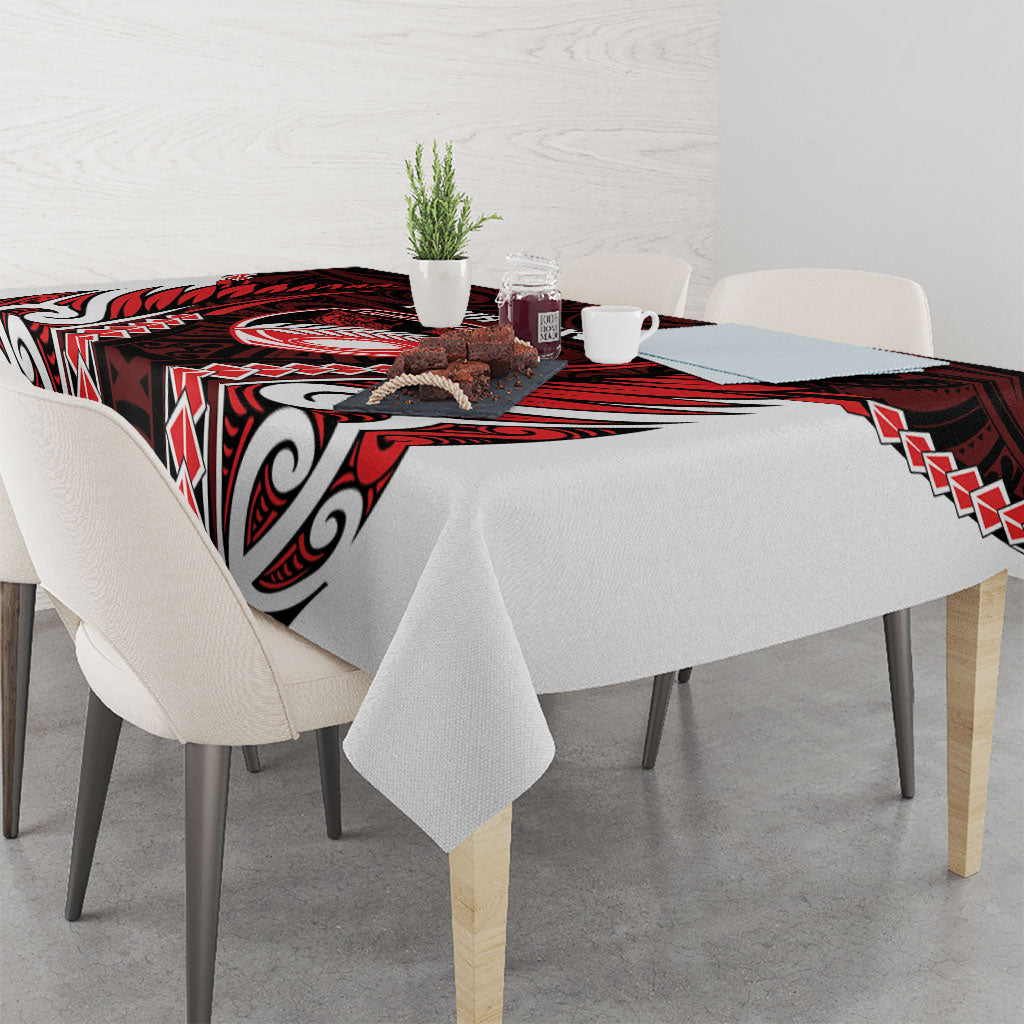 Counties Manukau 2026 Rugby Custom Tablecloth NZ Maori Silver Fern LT14 - Polynesian Pride