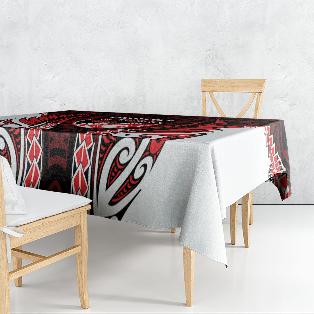 Counties Manukau 2026 Rugby Custom Tablecloth NZ Maori Silver Fern LT14 - Polynesian Pride