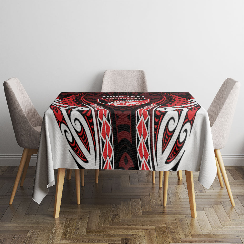Counties Manukau 2026 Rugby Custom Tablecloth NZ Maori Silver Fern LT14 - Polynesian Pride
