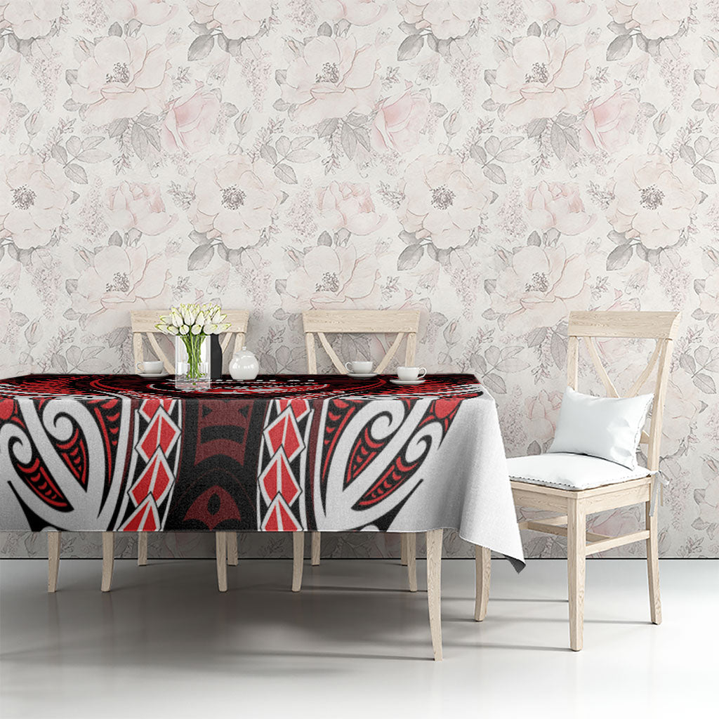 Counties Manukau 2026 Rugby Custom Tablecloth NZ Maori Silver Fern LT14 - Polynesian Pride