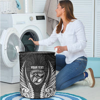 Hawke's Bay 2026 Rugby Custom Laundry Basket NZ Maori Silver Fern