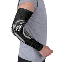 Hawke's Bay 2026 Rugby Custom Arm Sleeves NZ Maori Silver Fern LT14 - Polynesian Pride
