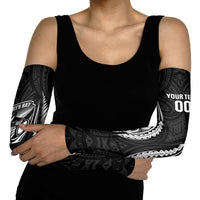 Hawke's Bay 2026 Rugby Custom Arm Sleeves NZ Maori Silver Fern LT14 - Polynesian Pride