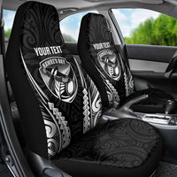 Hawke's Bay 2026 Rugby Custom Car Seat Cover NZ Maori Silver Fern LT14 - Polynesian Pride