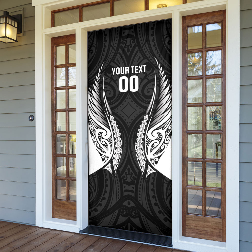 Hawke's Bay 2026 Rugby Custom Door Cover NZ Maori Silver Fern LT14 - Polynesian Pride