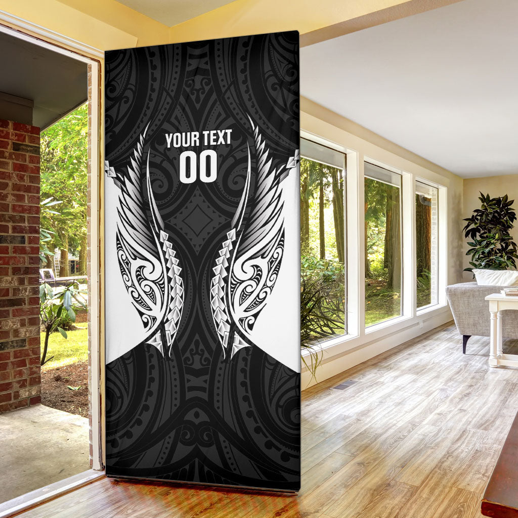 Hawke's Bay 2026 Rugby Custom Door Cover NZ Maori Silver Fern LT14 - Polynesian Pride
